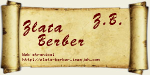 Zlata Berber vizit kartica